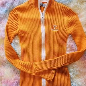 Vintage Campus Specialties Med Rib Knit Long Sleeve Zip Up Tennessee Vols
